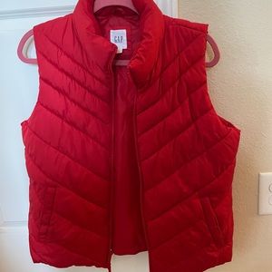 Ladies Gap Puffer Vest Size Large